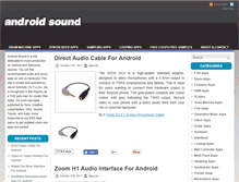 Tablet Screenshot of android-sound.com